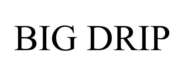 Trademark Logo BIG DRIP