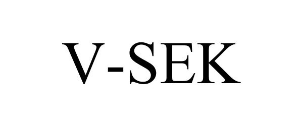 Trademark Logo V-SEK