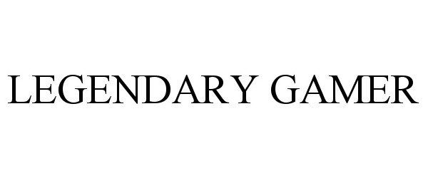 Trademark Logo LEGENDARY GAMER