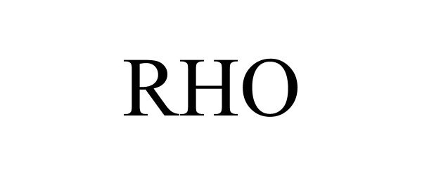 Trademark Logo RHO