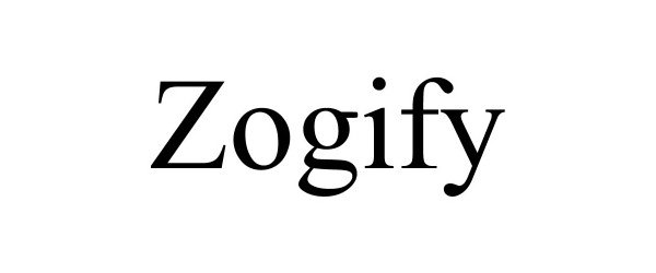 Trademark Logo ZOGIFY
