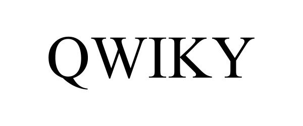 Trademark Logo QWIKY