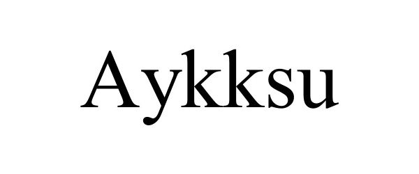 Trademark Logo AYKKSU