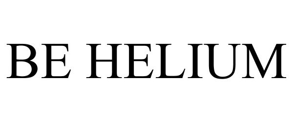 Trademark Logo BE HELIUM