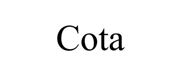 Trademark Logo COTA