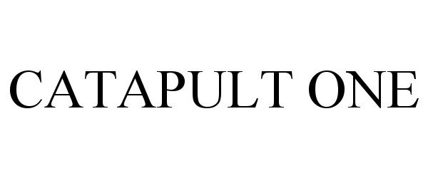 Trademark Logo CATAPULT ONE