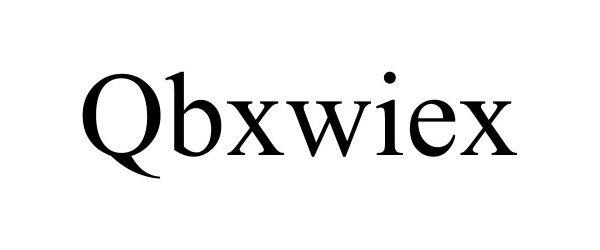 Trademark Logo QBXWIEX