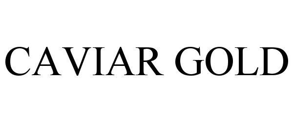Trademark Logo CAVIAR GOLD