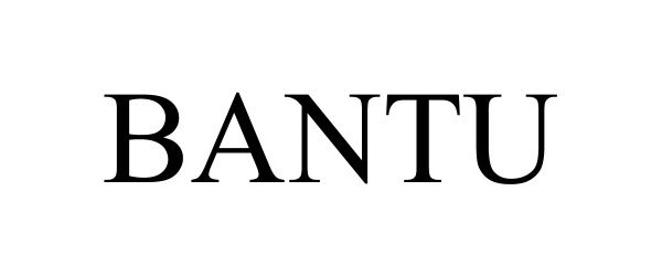 Trademark Logo BANTU