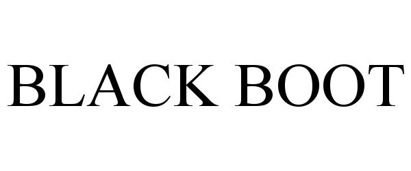 Trademark Logo BLACK BOOT