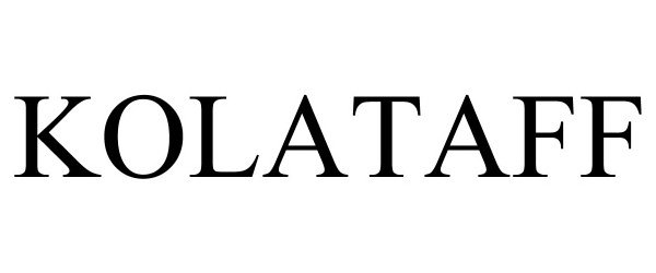 Trademark Logo KOLATAFF