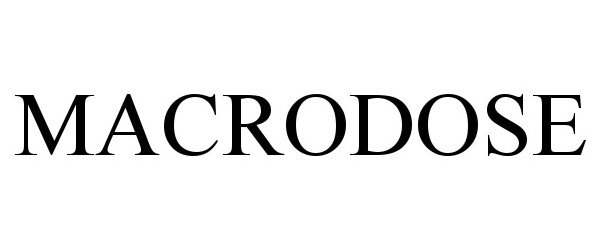 Trademark Logo MACRODOSE