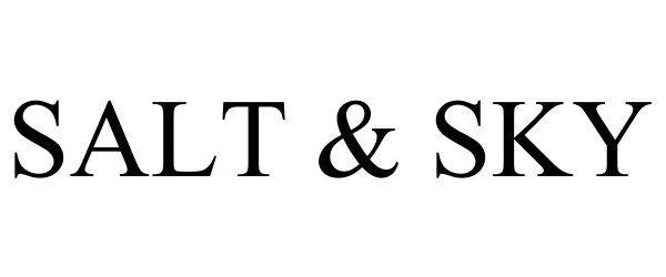 Trademark Logo SALT & SKY