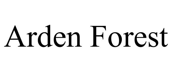 Trademark Logo ARDEN FOREST