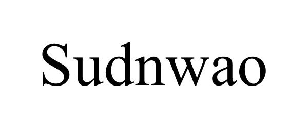Trademark Logo SUDNWAO