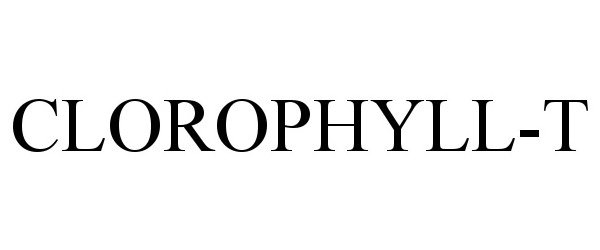 Trademark Logo CLOROPHYLL-T