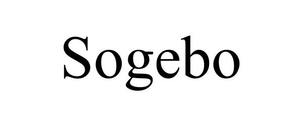Trademark Logo SOGEBO