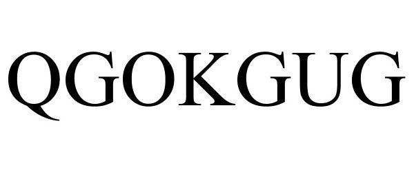 Trademark Logo QGOKGUG