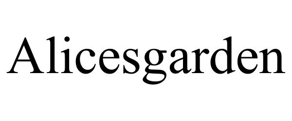 Trademark Logo ALICESGARDEN