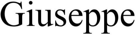 Trademark Logo GIUSEPPE