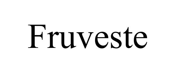 Trademark Logo FRUVESTE