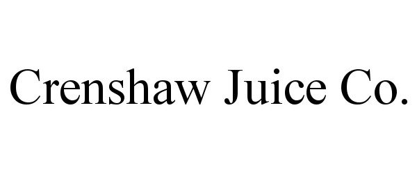  CRENSHAW JUICE CO.