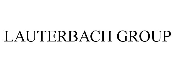 Trademark Logo LAUTERBACH GROUP
