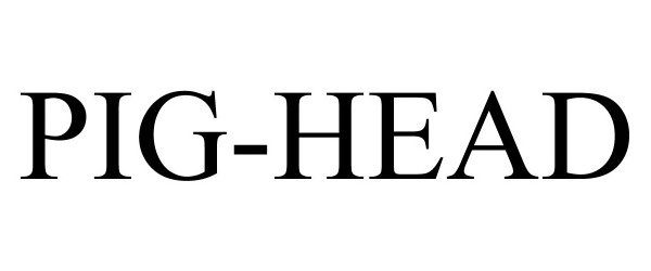 Trademark Logo PIG-HEAD