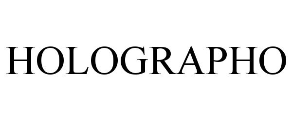 Trademark Logo HOLOGRAPHO