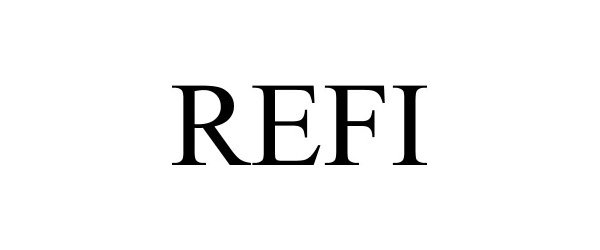 Trademark Logo REFI
