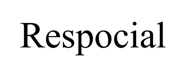 Trademark Logo RESPOCIAL
