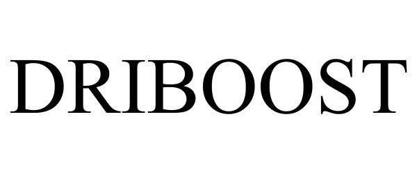 Trademark Logo DRIBOOST