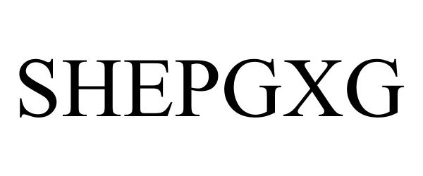 Trademark Logo SHEPGXG