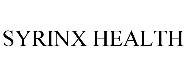 Trademark Logo SYRINX HEALTH