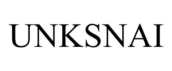 Trademark Logo UNKSNAI