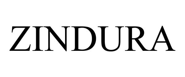 Trademark Logo ZINDURA