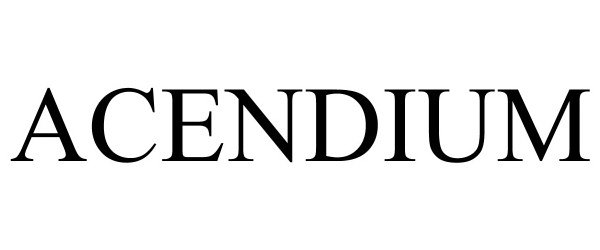 Trademark Logo ACENDIUM
