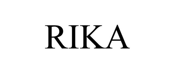 Trademark Logo RIKA