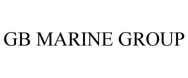 Trademark Logo GB MARINE GROUP