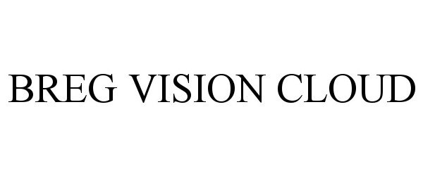 Trademark Logo BREG VISION CLOUD