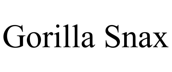 Trademark Logo GORILLA SNAX