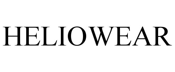 Trademark Logo HELIOWEAR