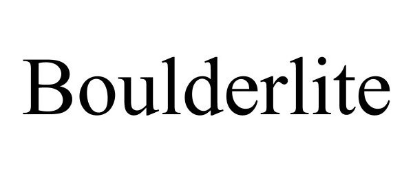 Trademark Logo BOULDERLITE