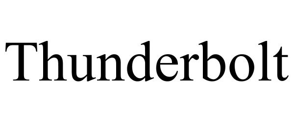 Trademark Logo THUNDERBOLT