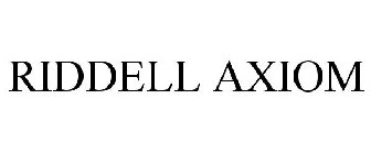 Trademark Logo RIDDELL AXIOM