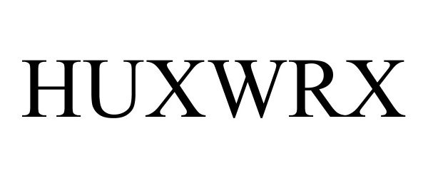 Trademark Logo HUXWRX