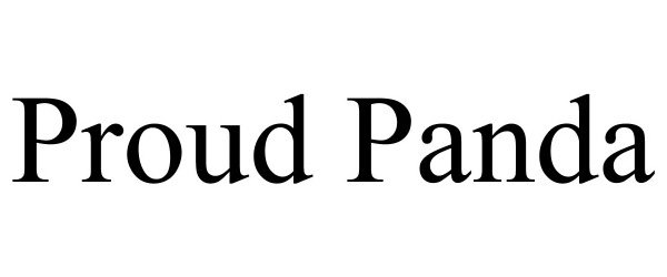 Trademark Logo PROUD PANDA