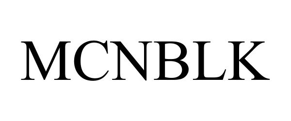 Trademark Logo MCNBLK