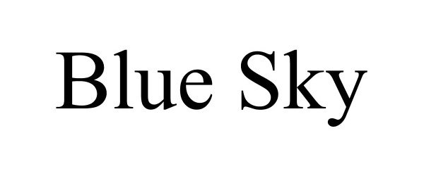 Trademark Logo BLUE SKY