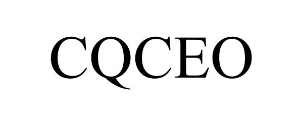 Trademark Logo CQCEO